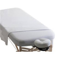 Weiße Massage Tisch Polycotton Luxus Spa Blatt Set flache Spannbettlaken